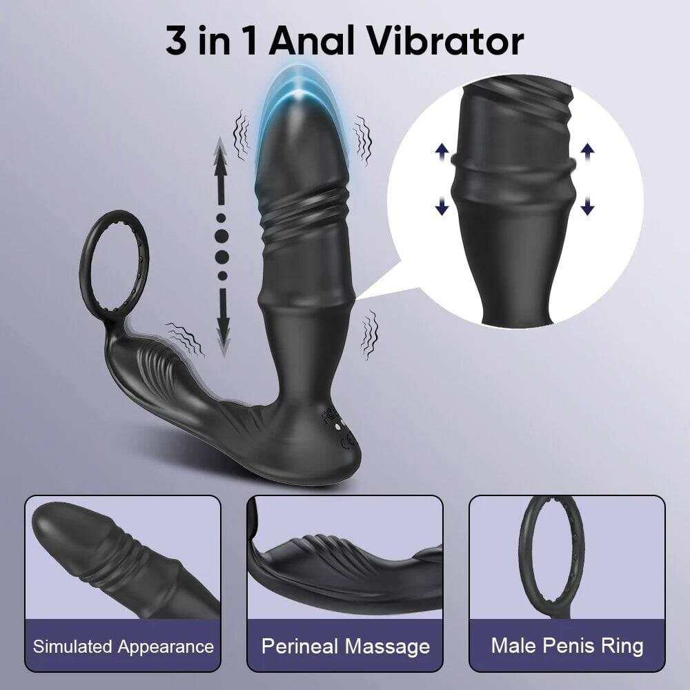 PASSION PULSE Bluetooth APP Vibrator for Men, Remote Prostate Stimulator