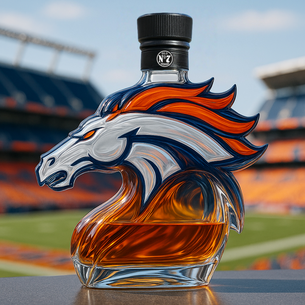 Denver Broncos Spirit Edition Whiskey Bottle