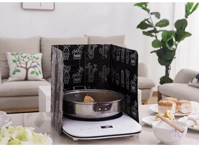 Aluminum Foldable Kitchen Gas Stove Baffle Plate