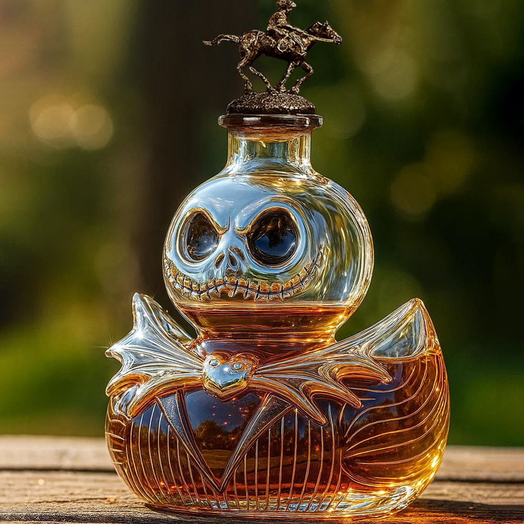 Jack Skellington Duck Whiskey Bottle
