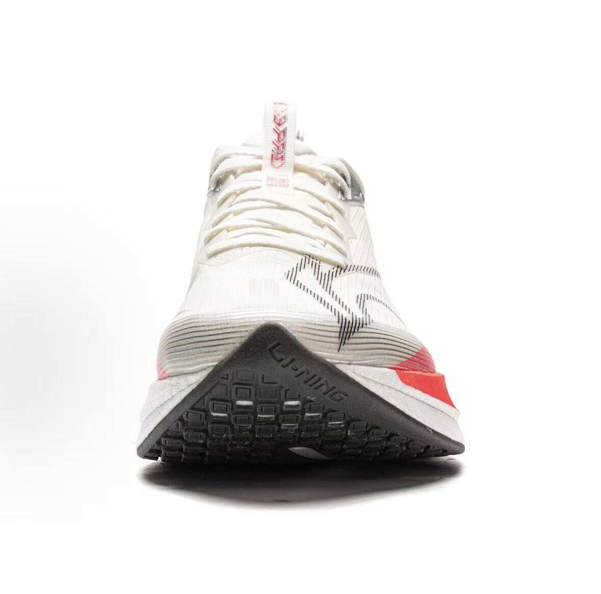 Lightweight Breathable Running Sneakers - White/Red Colorway