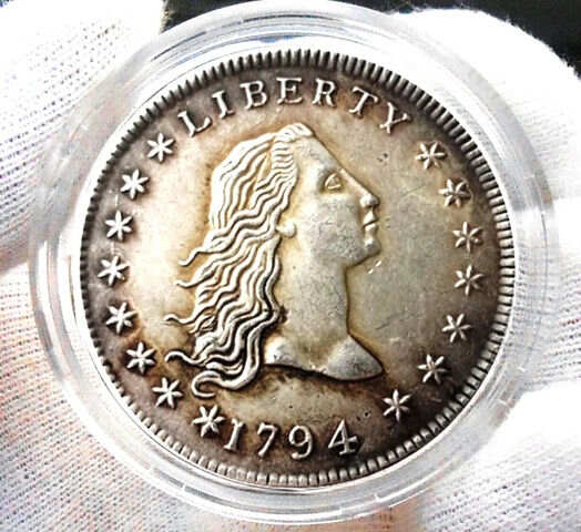 Hot Sale America's First 1794 Liberty Flowing Hair  Dollar Silver🔥