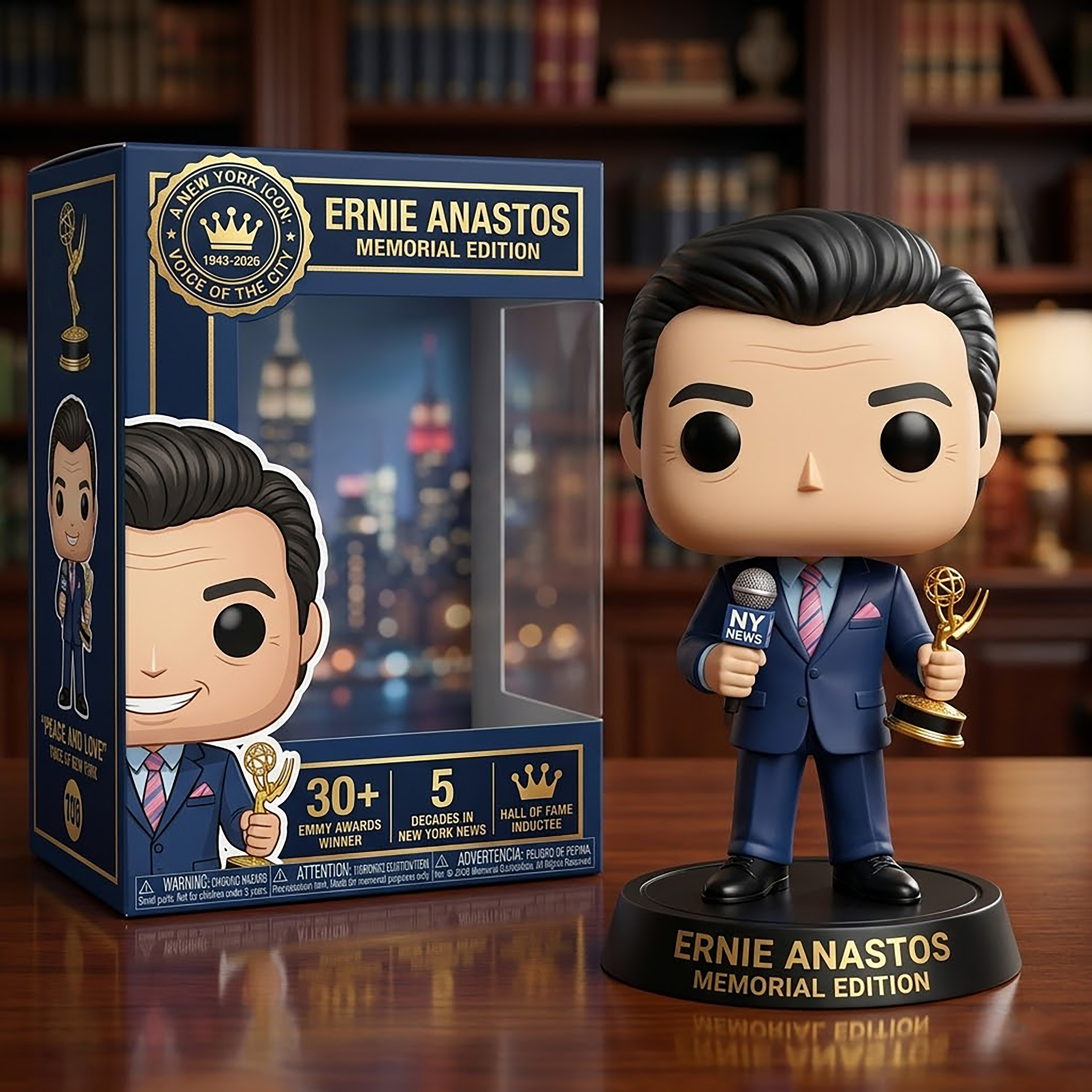 🎙️ Ernie Anastos – Memorial Edition Collector Figure