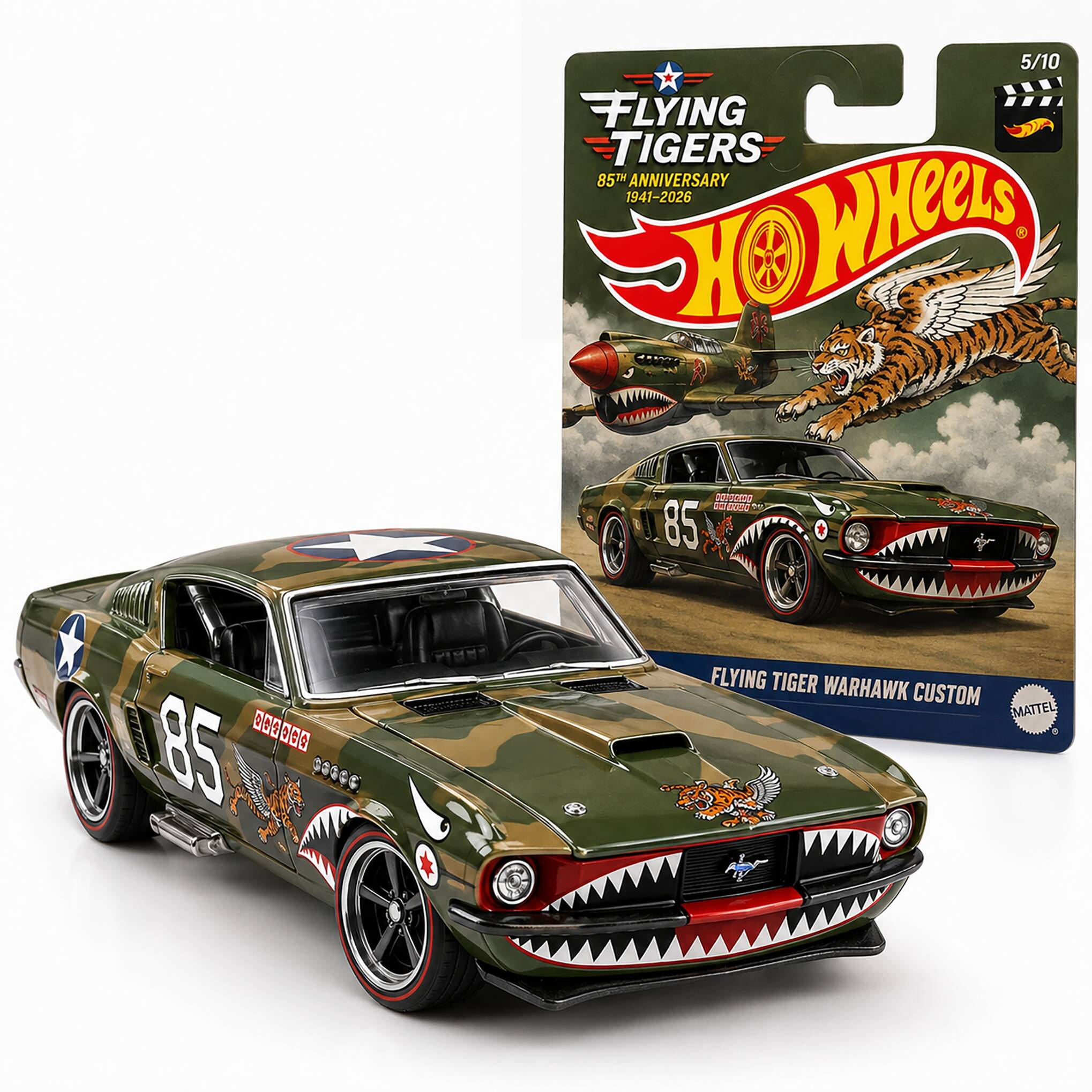 Hot Wheels Flying Tigers Warhawk Custom – 85th Anniversary Edition