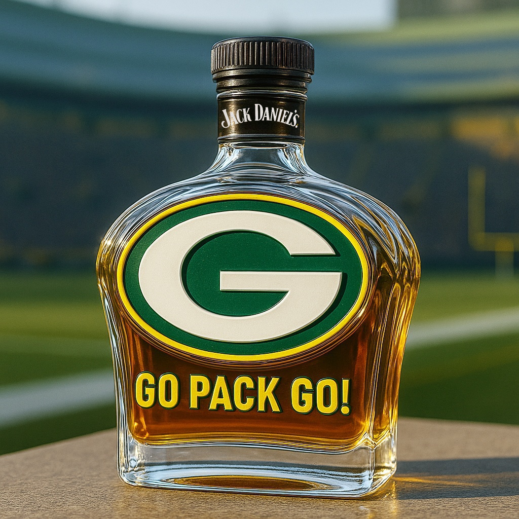 Green Bay Packers Whiskey Bottle