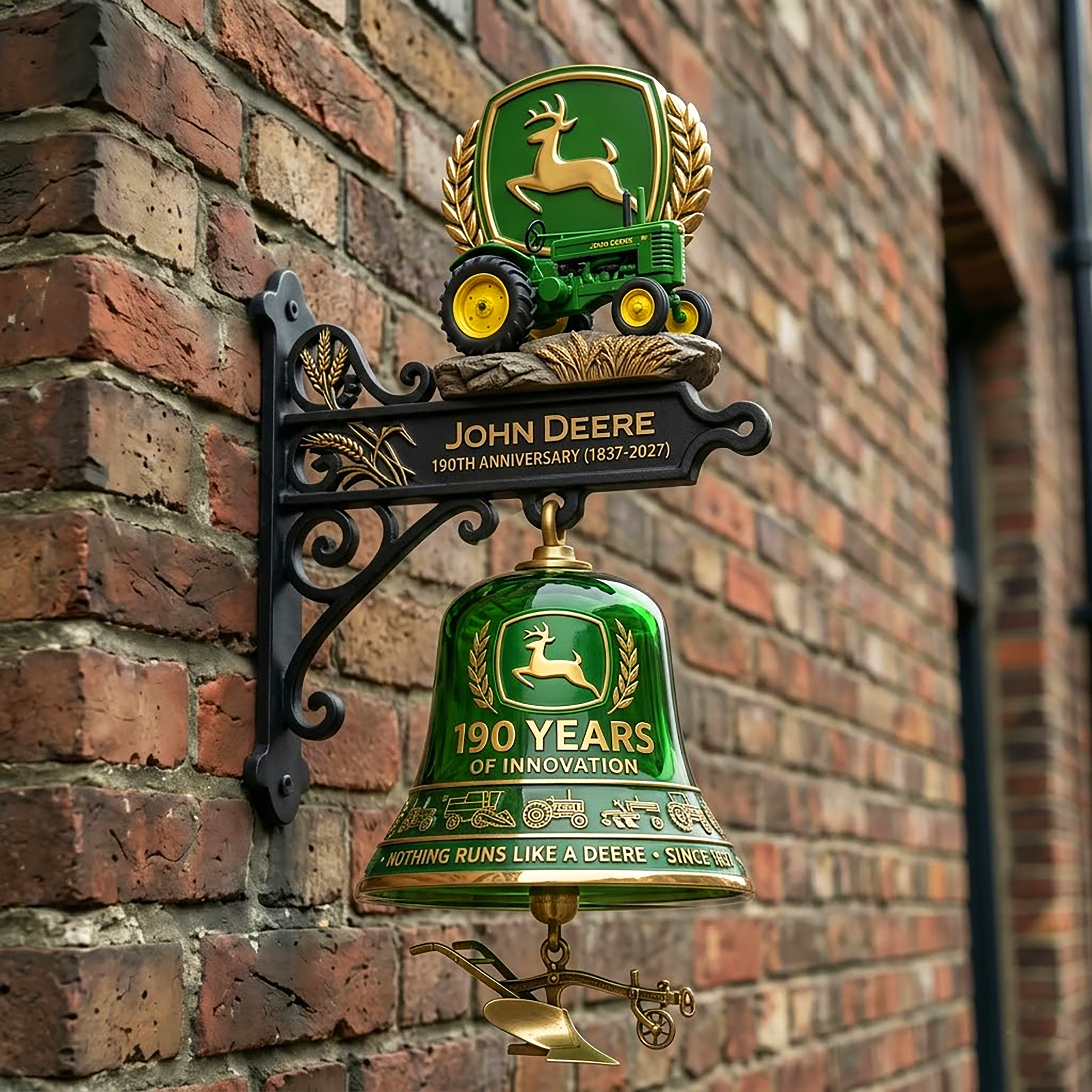 🌾 John Deere 190th Anniversary Limited Wall Bell