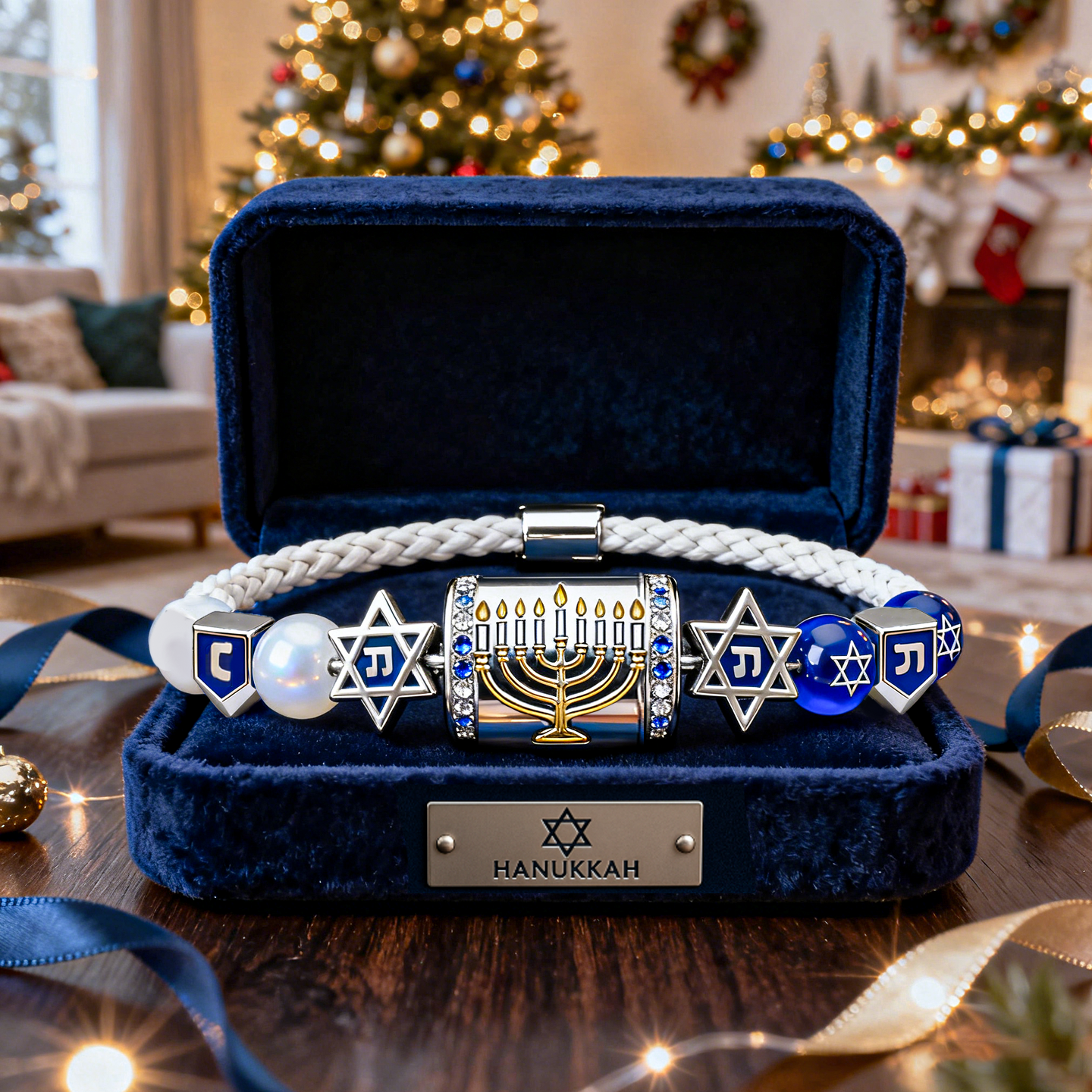 Stars & Dreidels Hanukkah Bracelet