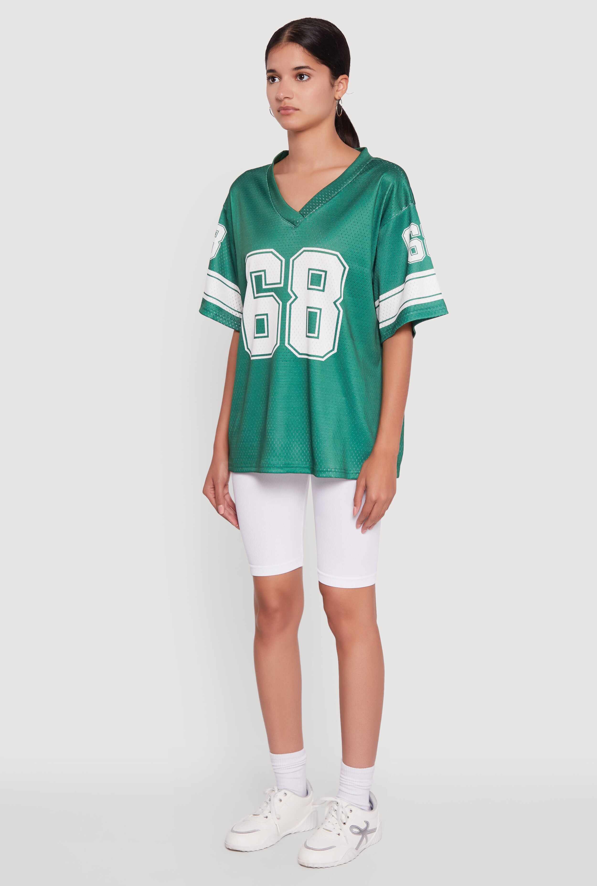 68 Graphic V-Neck Football Jersey