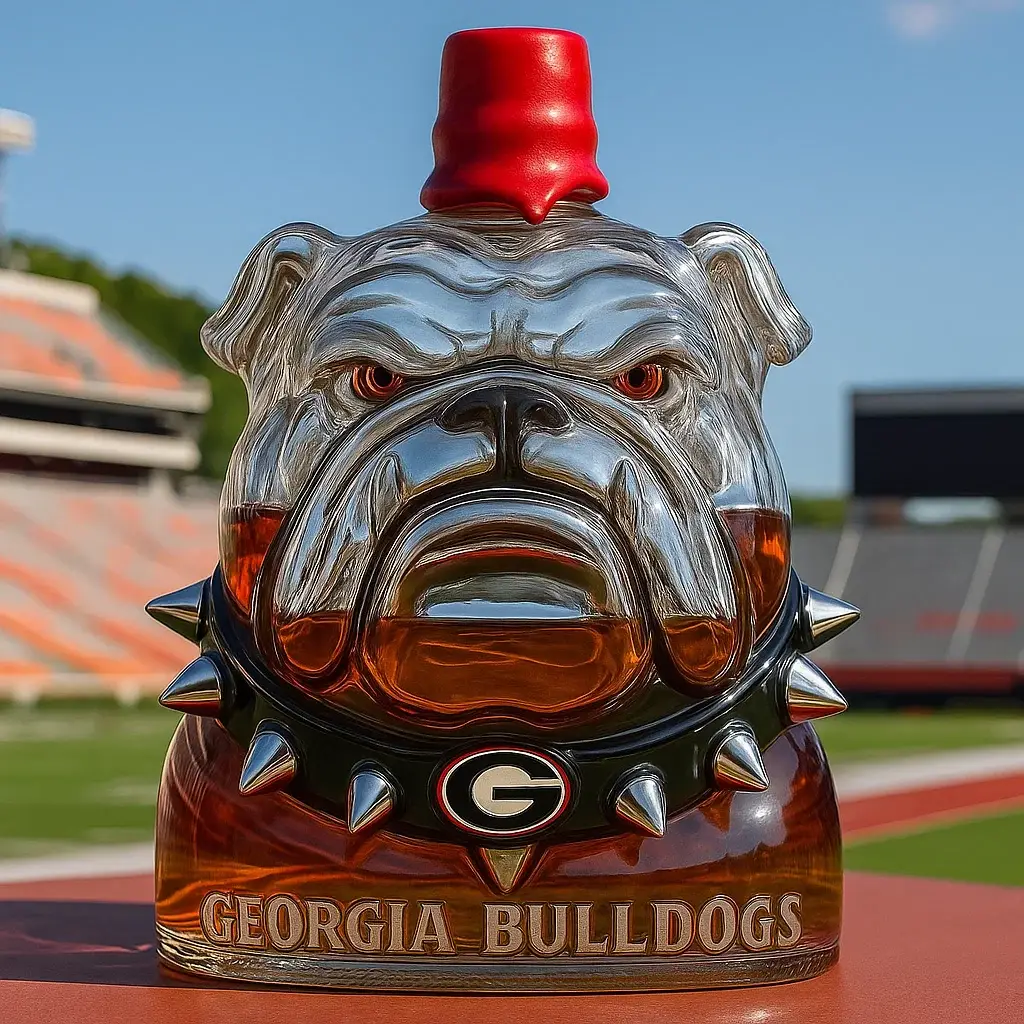 University of Georgia Bulldogs whisky bottle