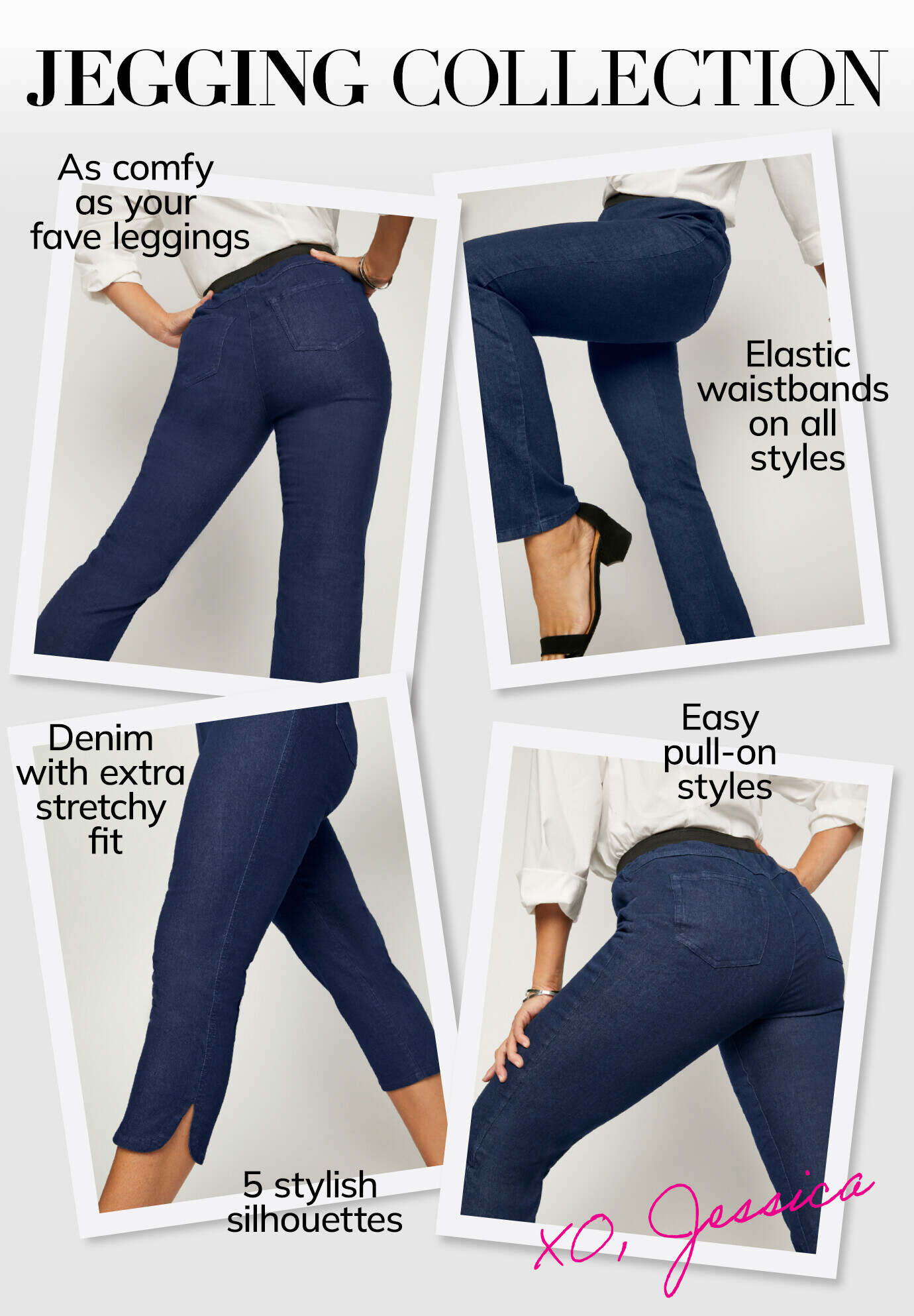 Stretch Denim Straight-Leg Jegging