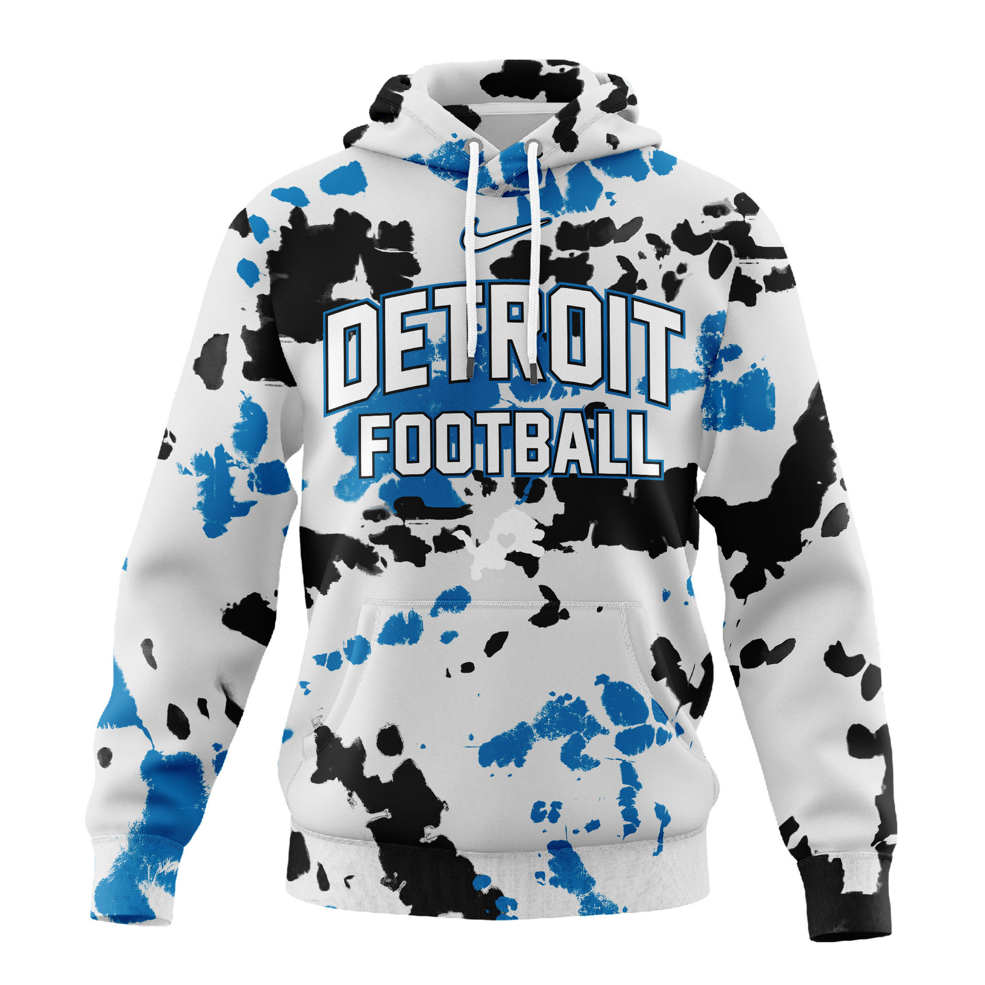 Detroit Lions | Premium NFL Gridiron Splash Personalized Hoodie NY