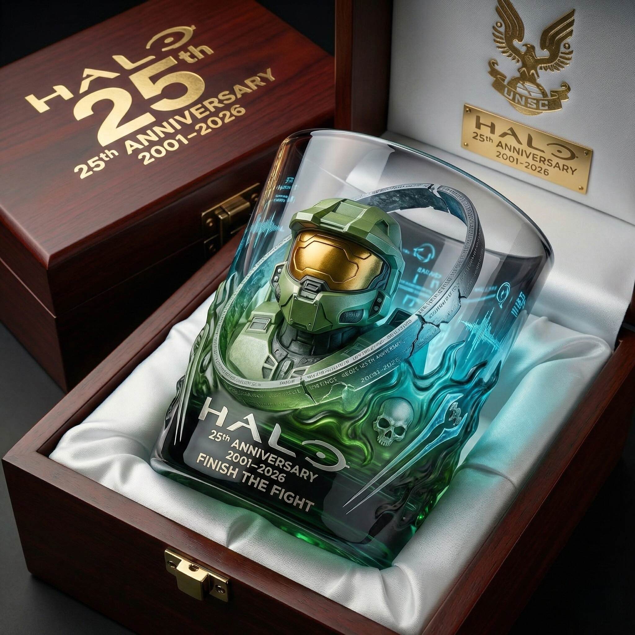 Halo 25th Anniversary Collector Glass