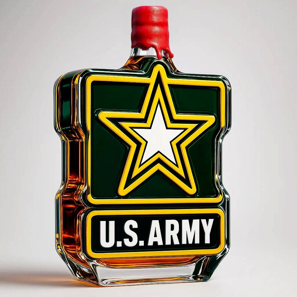 US Army 250th Anniversary Whiskey Bottle