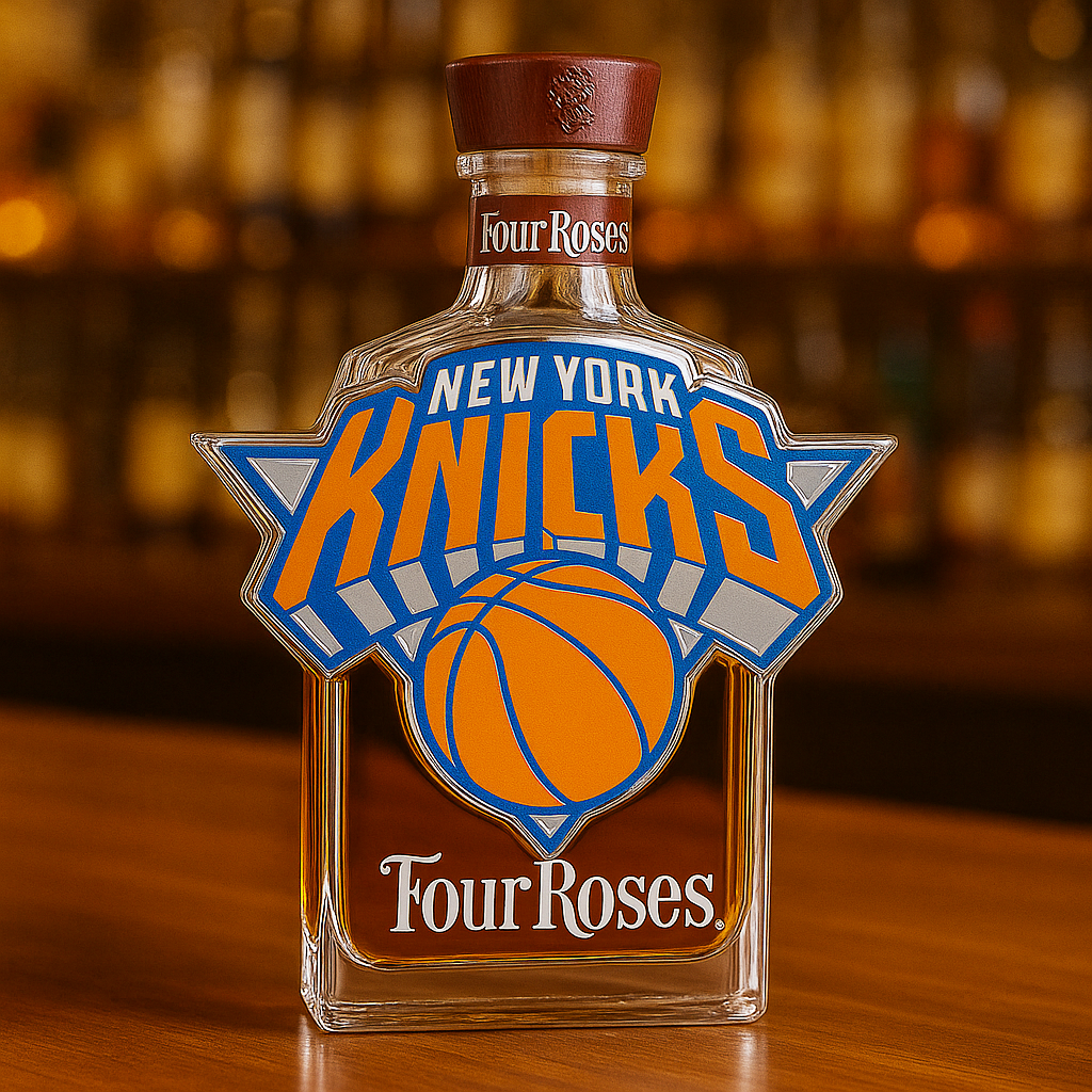 New York Knicks Whiskey Bottle