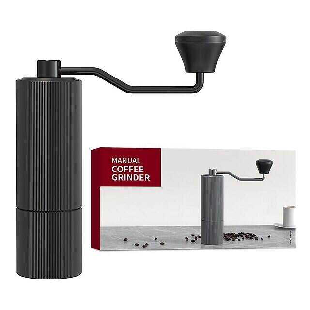 Manual Coffee Grinder ,Stainless Steel Conical Burr Mill Portable Hand Crank Coffee Bean Grinder for Espresso Gift