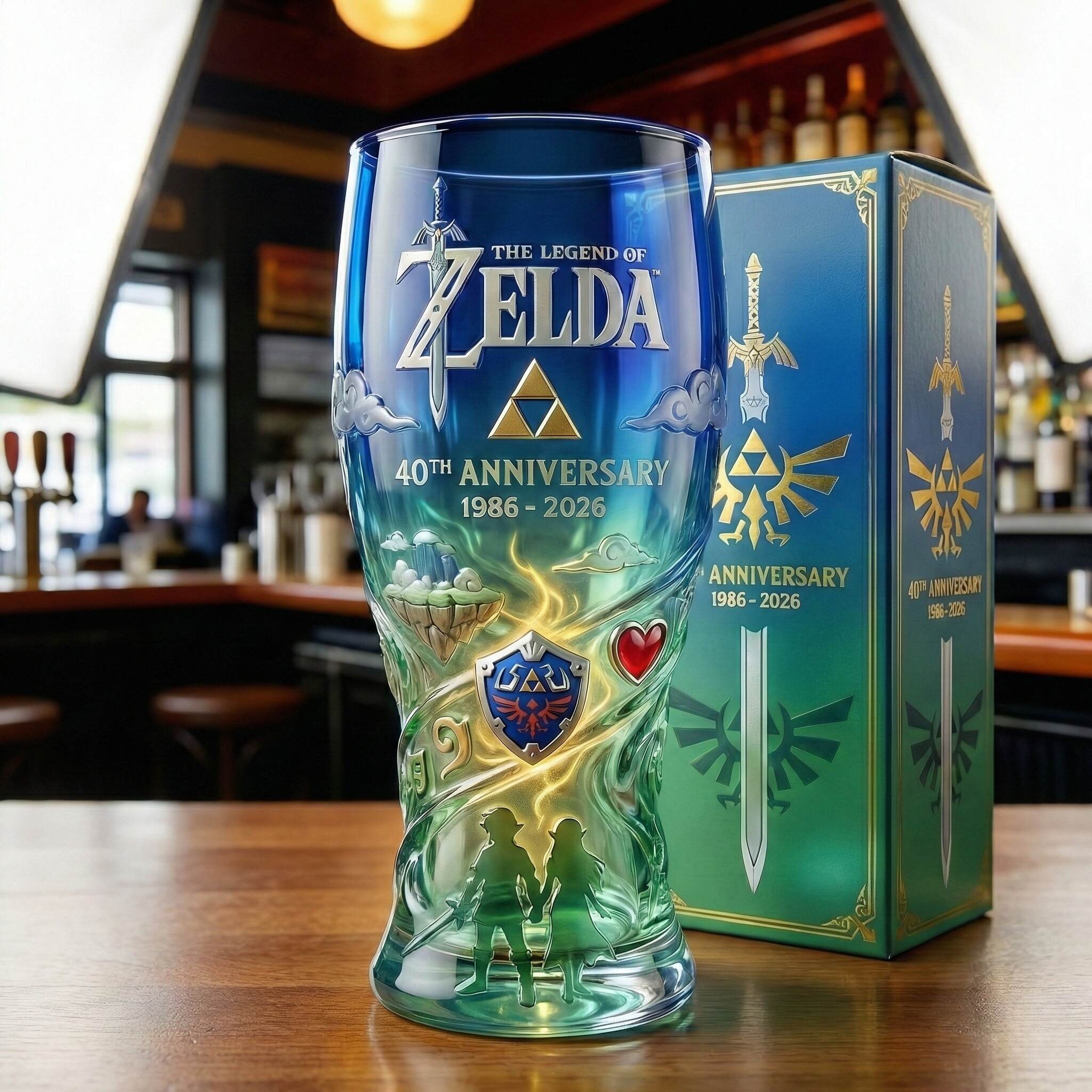 Zelda 40th Anniversary Collector Glass