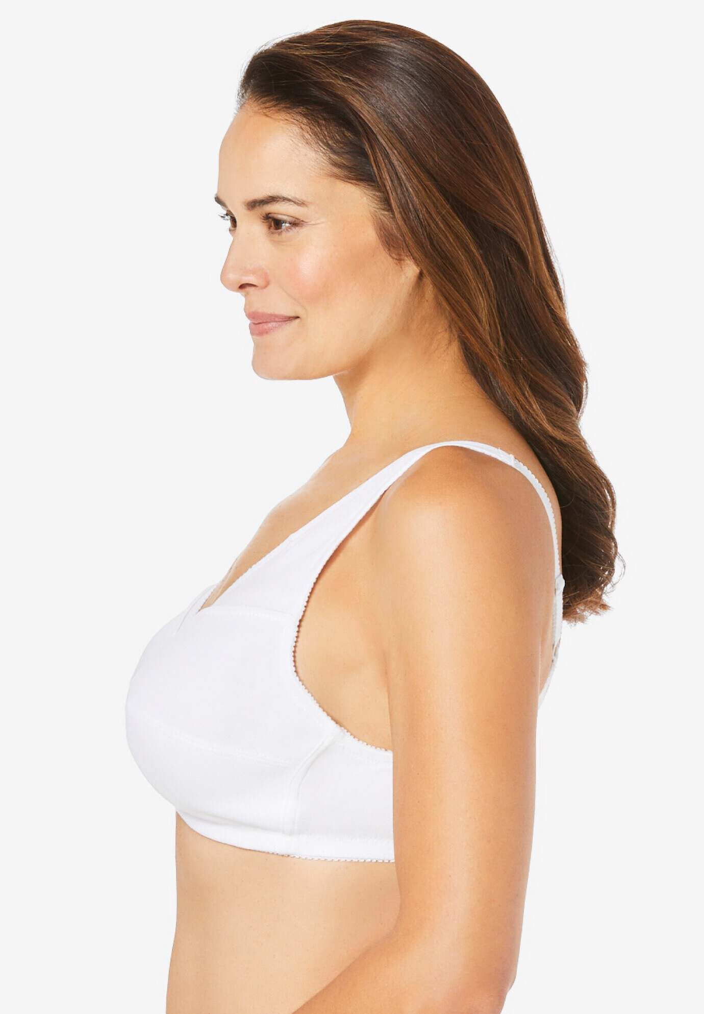 3-Pack Front-Close Cotton Wireless Bra