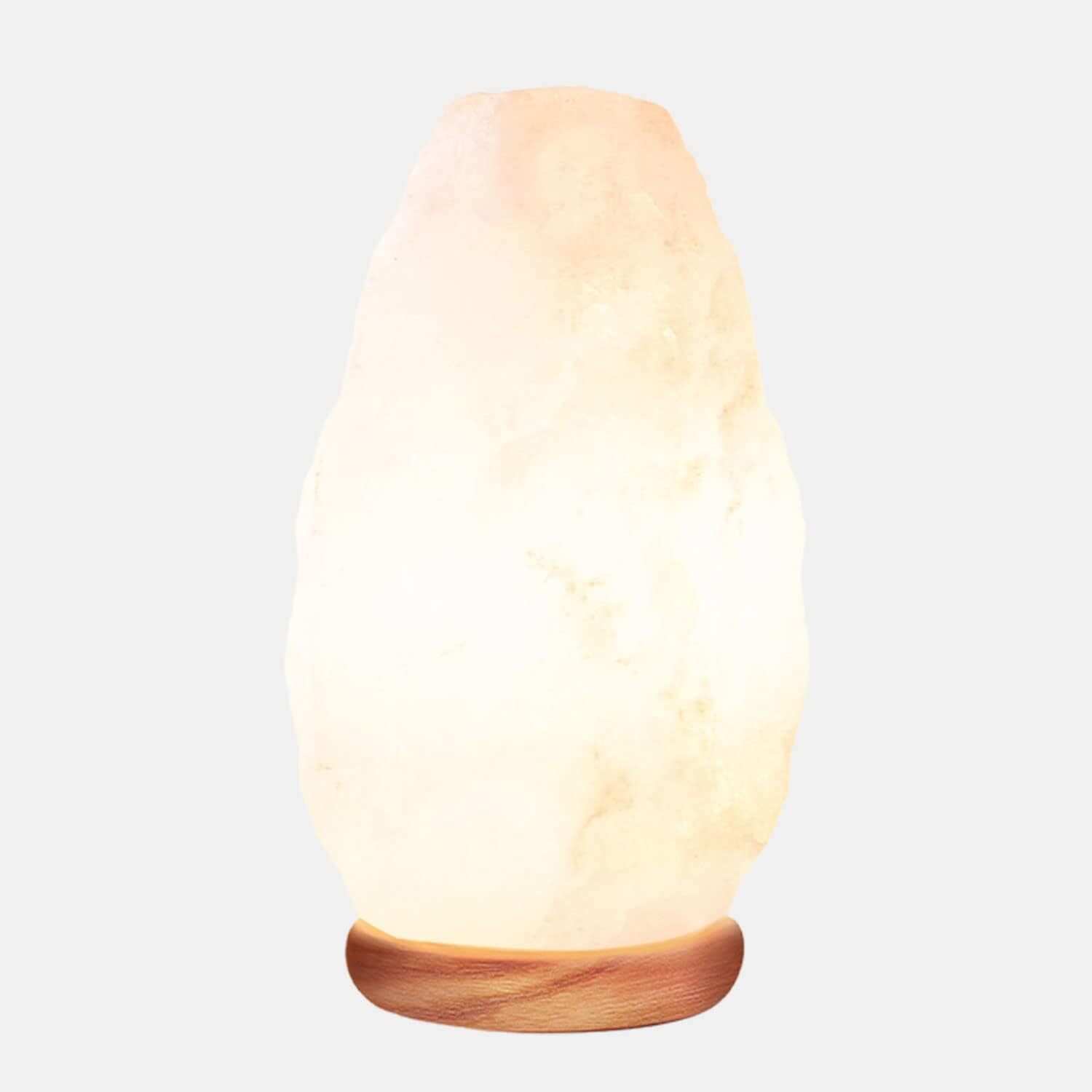 Himalayan White Salt Lamp with Touch Dimmer Switch 5-7 lbs