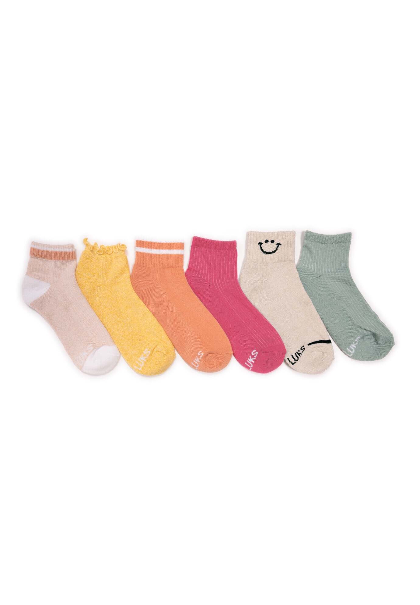 Women'S 6 Pack Dream Step Mini Crew Socks
