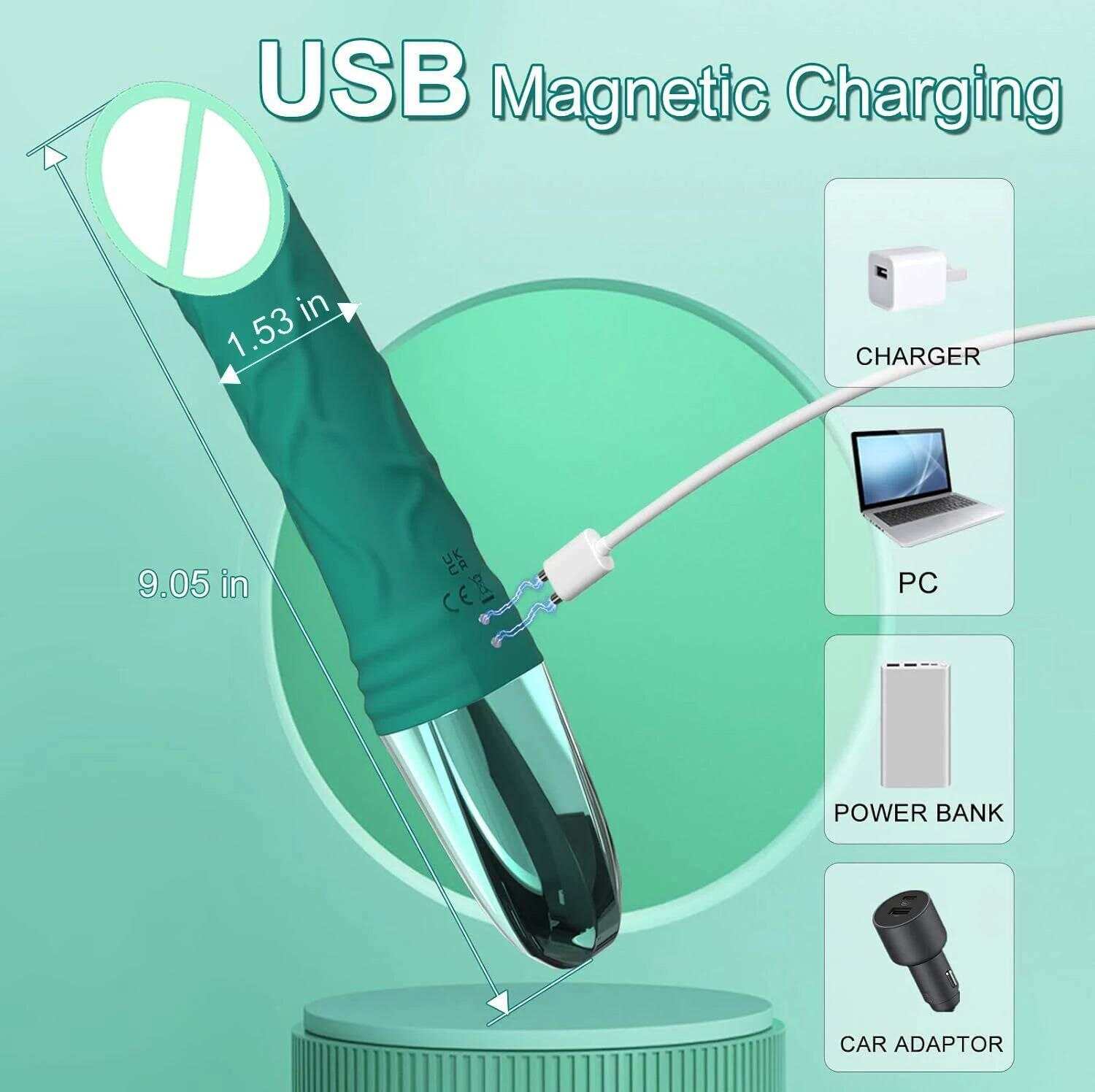 LCD Display 12-Power Vibrator – Clitoris, Nipple & G-Spot Stimulator