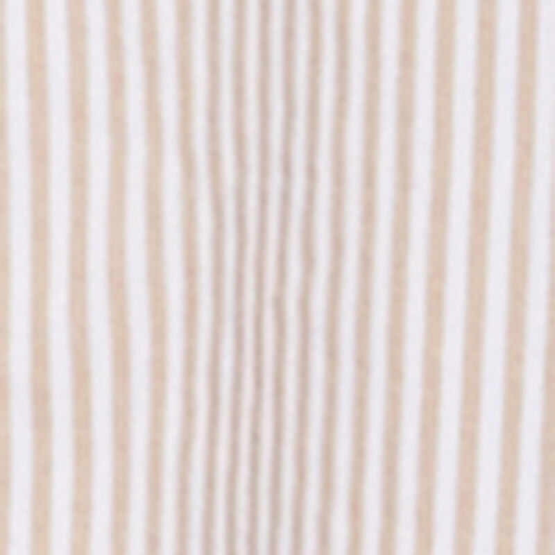 Pinstripe Button Front Long Sleeve Shirt