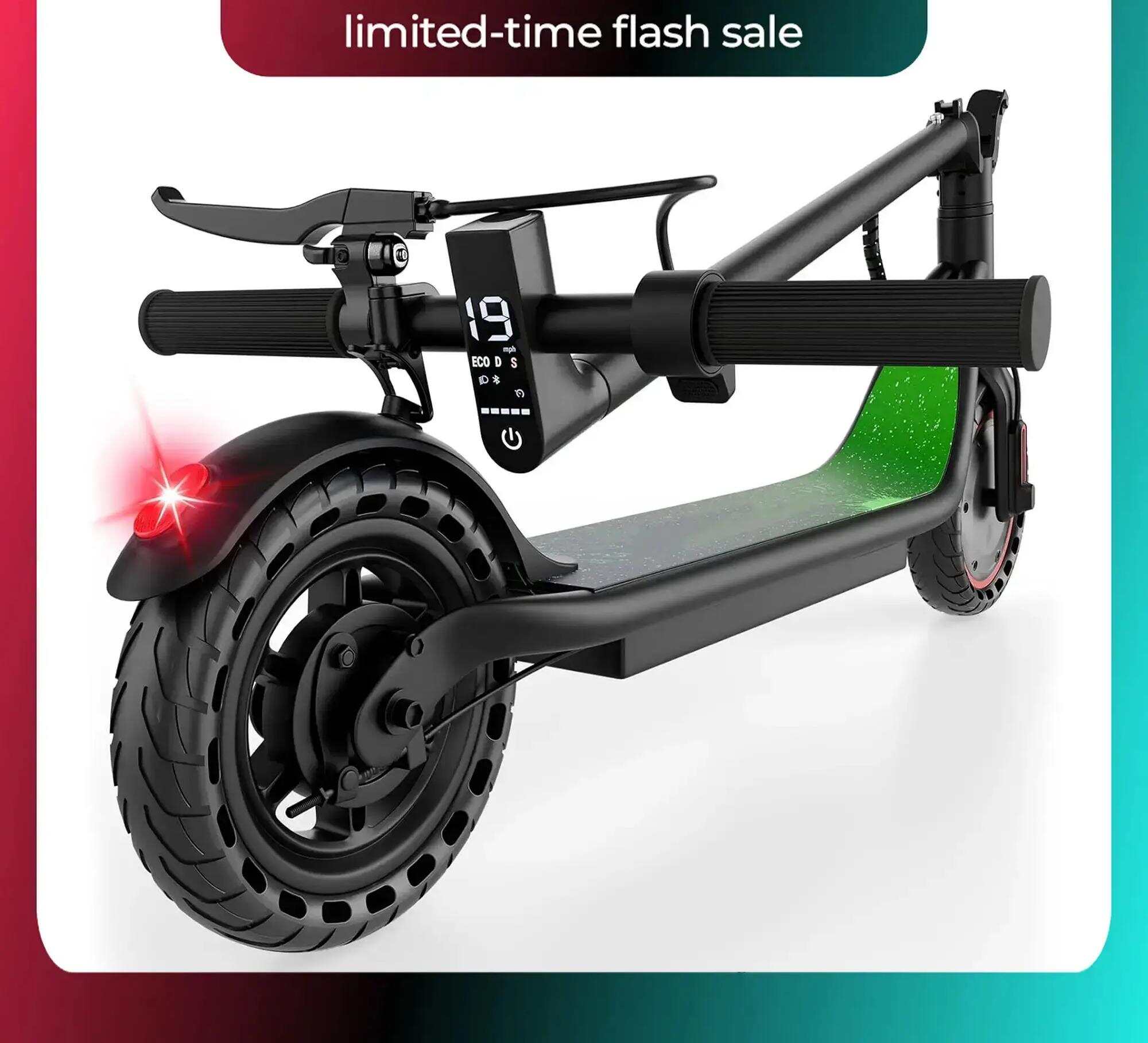 A Safe Urban Commuter Electric Scooter with Double Braking System, 350W Motor, 19MPH Top Speed, 8.5