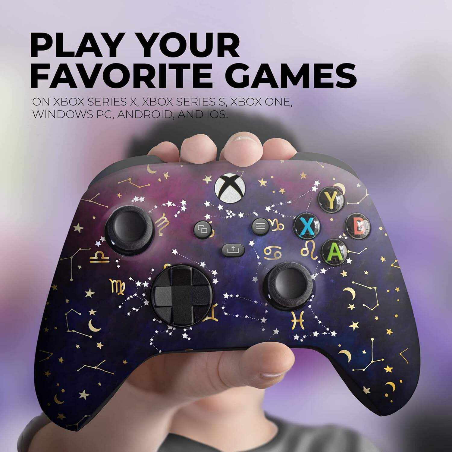 DreamController Original X-box Wireless Controller Special Edition Customized Compatible with X-box One S/X-box Series X/S & Windows 10 Made with Advanced HydroDip Print Technology(Not Just a Skin)