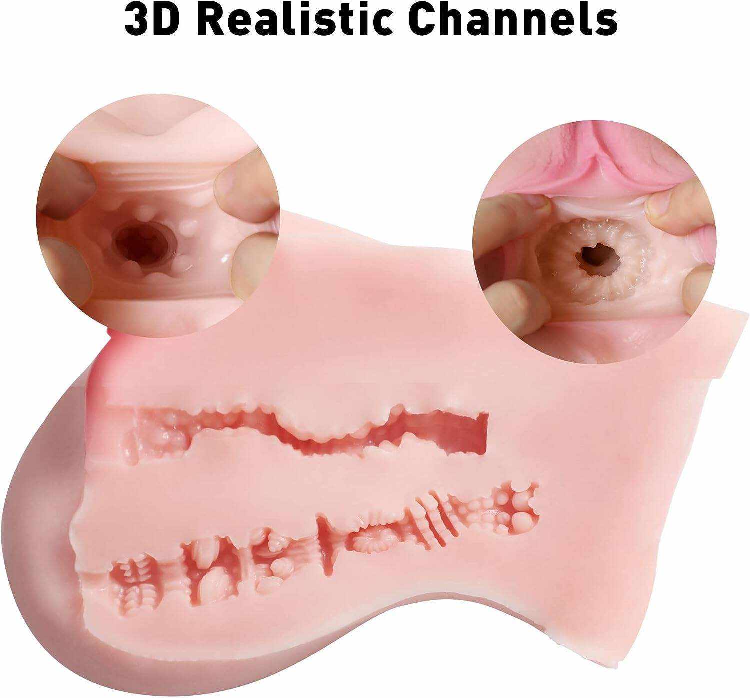 Sex Doll Male Sex Toy for Men, Pocket Pussy Ass Sex Dolls Torso Love Doll with Realistic Vagina Anus, Adult Sex Toys for Men (8.6X7.1X4.7In, 5.5LB)