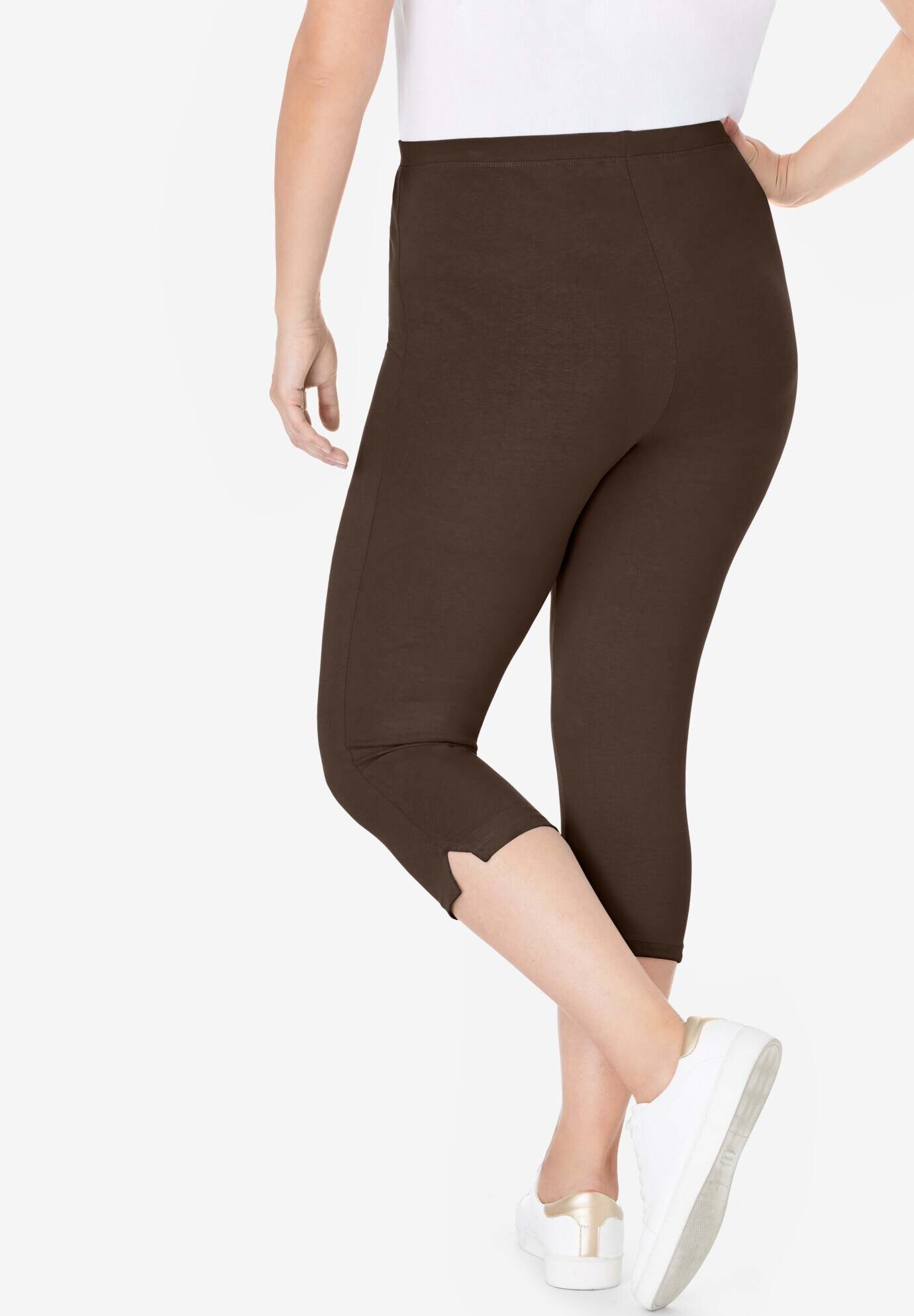 Stretch Cotton Capri Legging