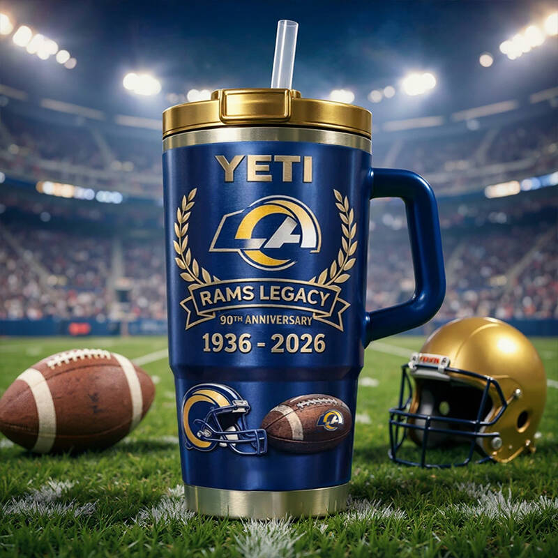 Rams 90th Anniversary YETI Tumbler