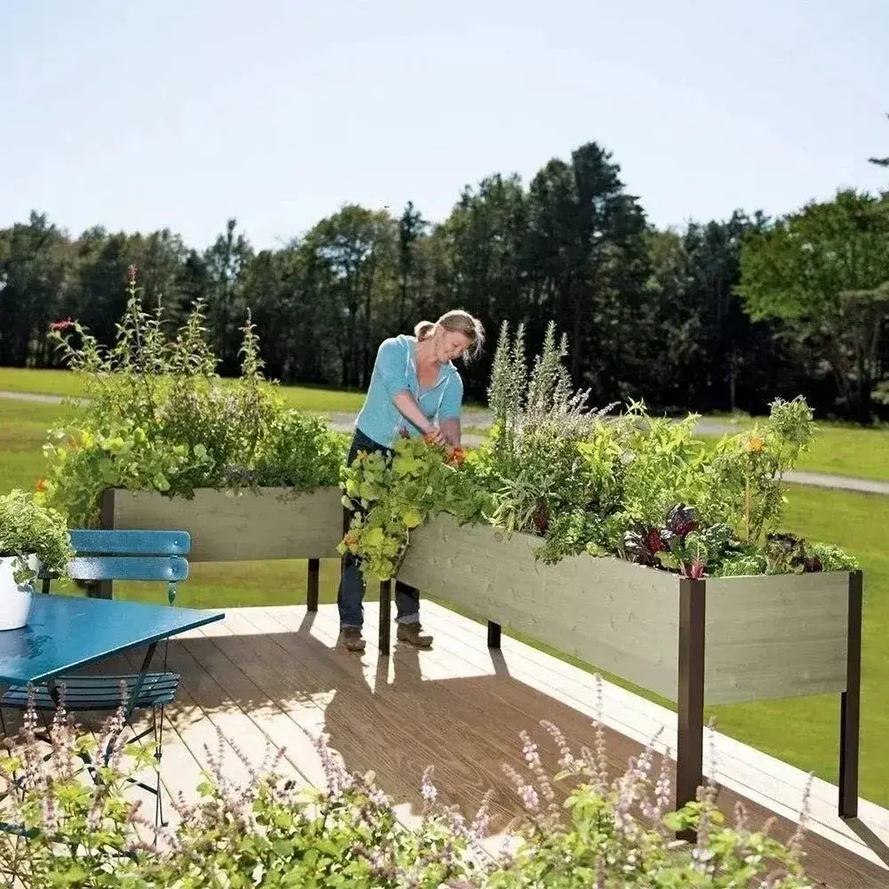 🎍Heavy Duty Standing Garden Planters for ❤️(2' x 8' )