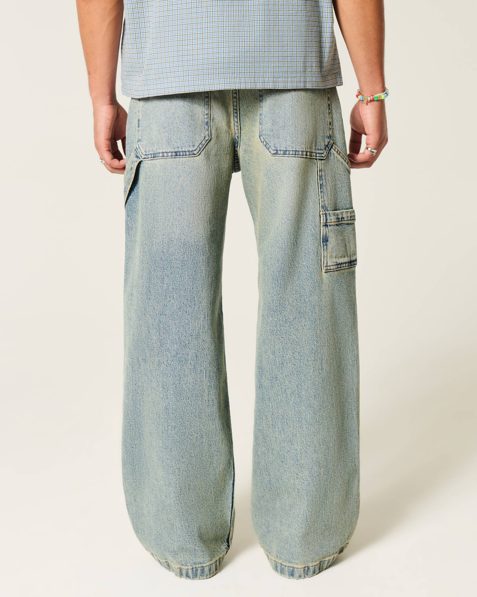 Medium Wash Super Baggy Jeans