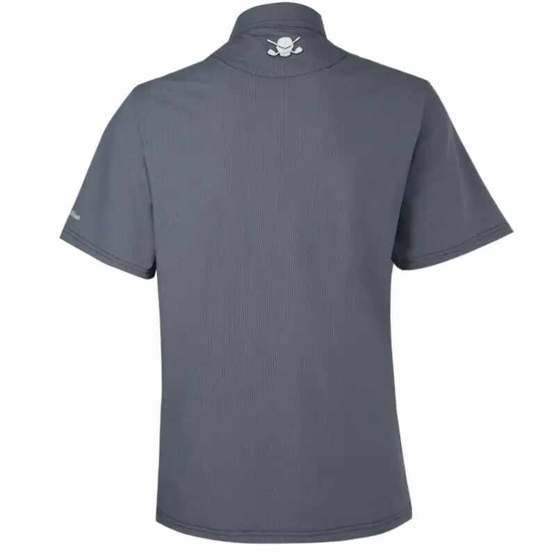 Luxe Cool-Stretch Men's Performance Golf Shirt (Blue Steel)