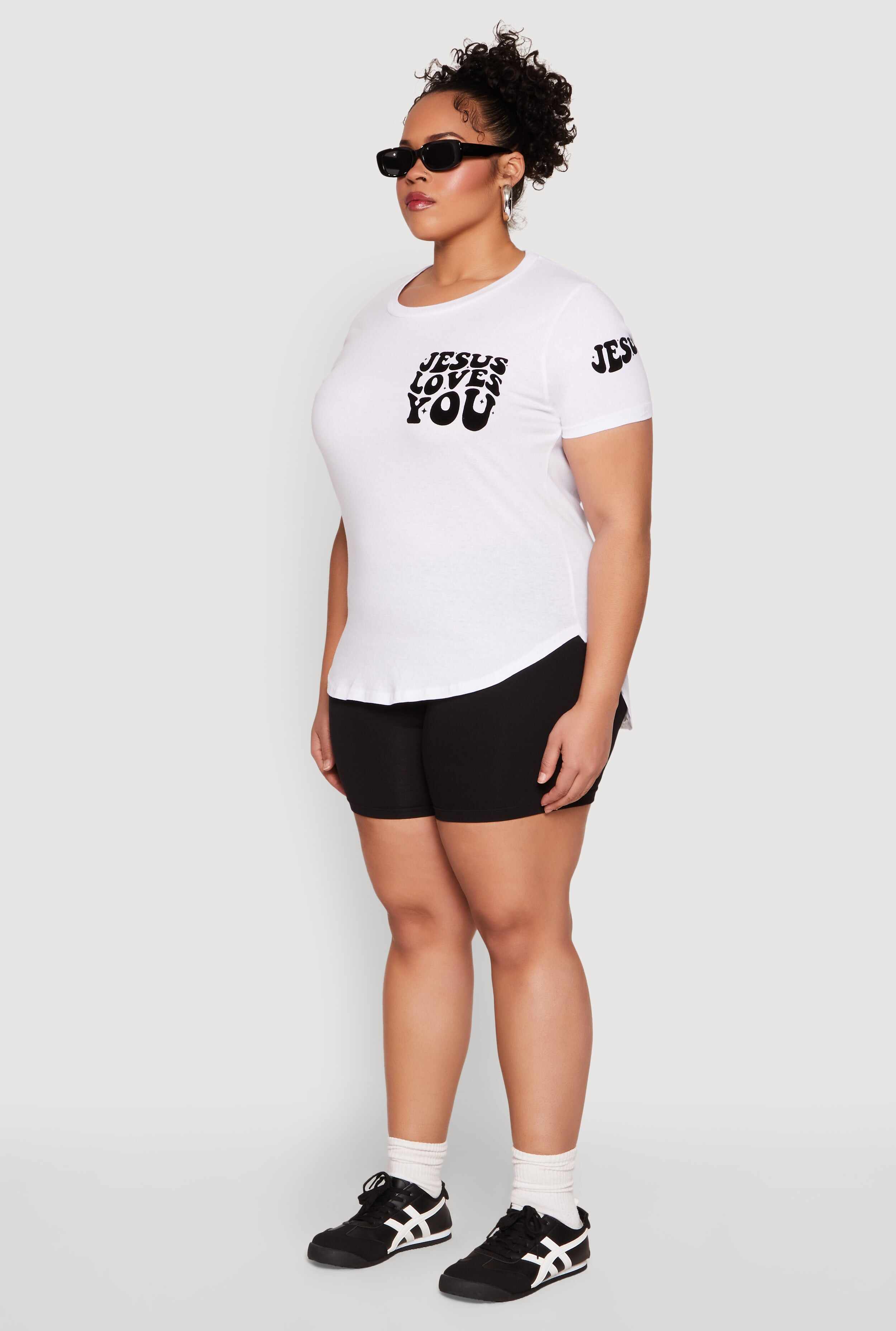 Plus Size Jesus Loves You T Shirt