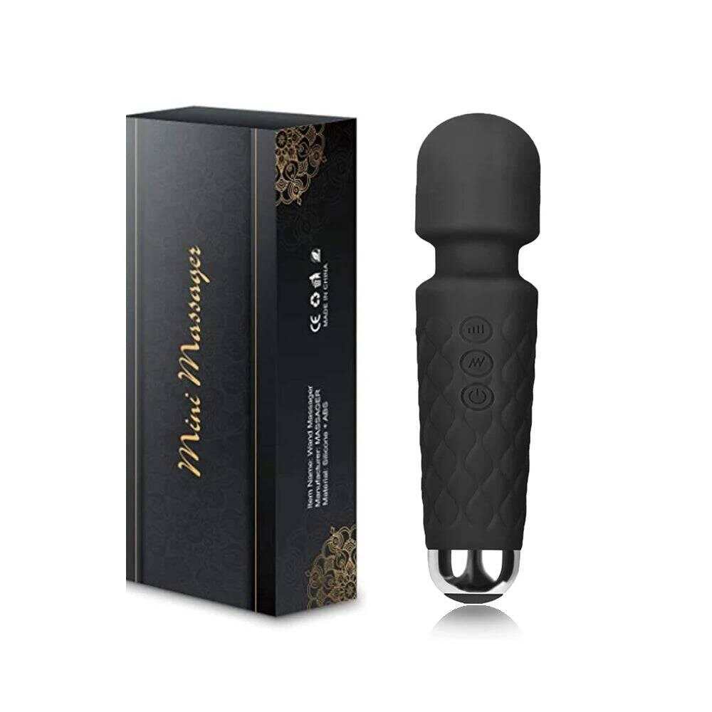Rechargeable Silicone Wand Massager with 20 Patterns & 8 Speeds