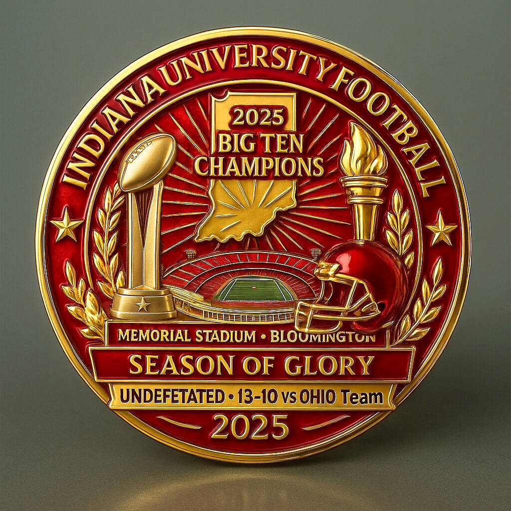 2025 Big Ten Champions The Hoosiers Commemorative Coin