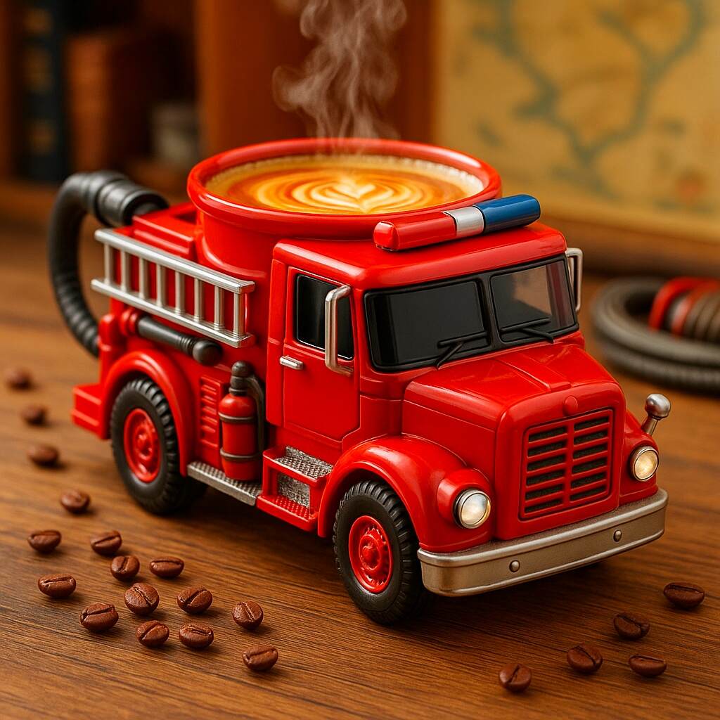 3D Fire Truck Mug