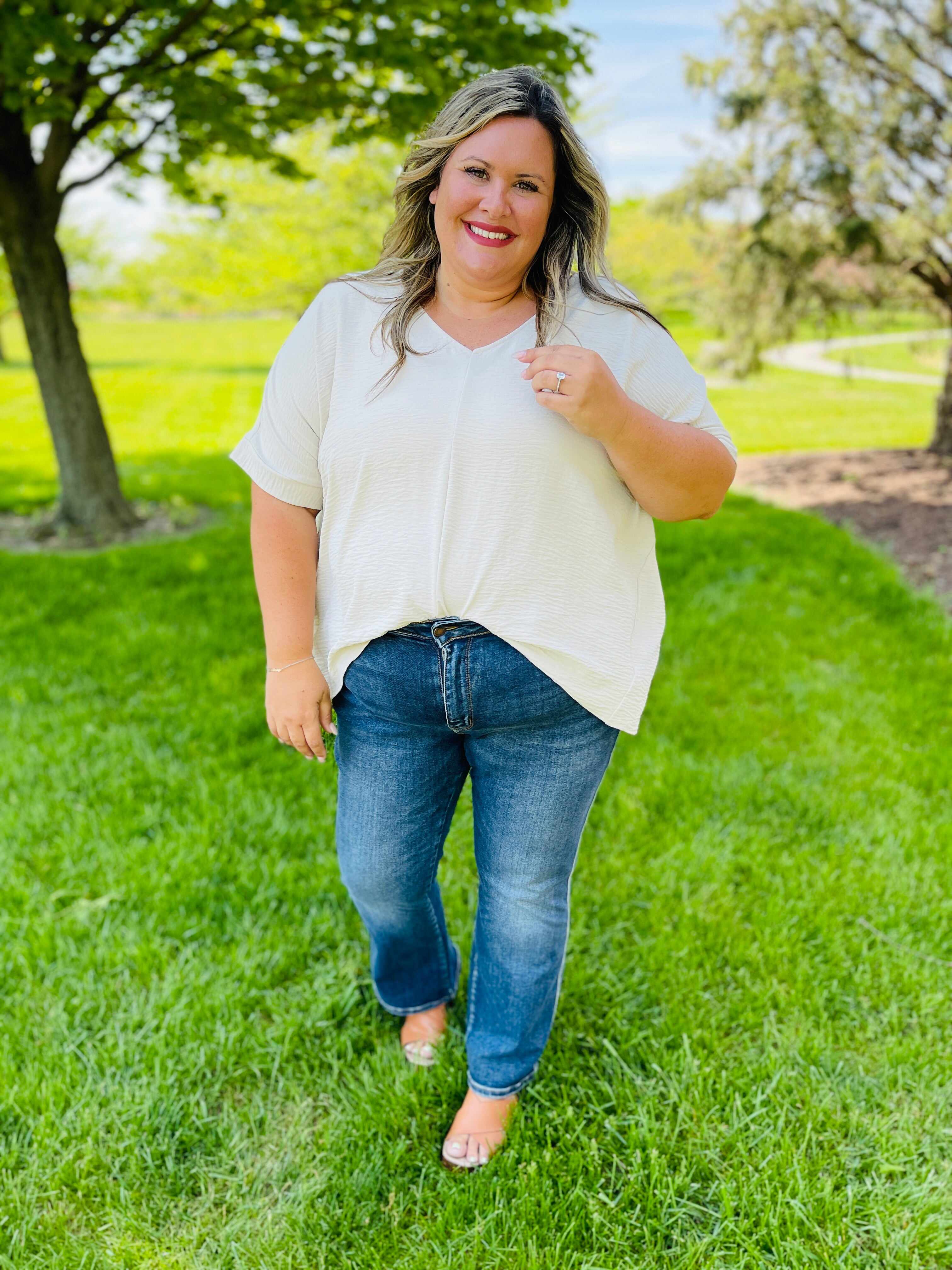 REG/CURVY Can't Compete Midrise Bootcut Jeans
