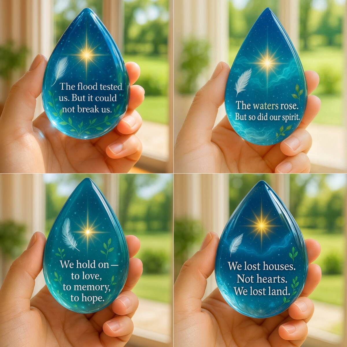 💧 HopeDrop - Flood Resistant Crystals of Strength and Love