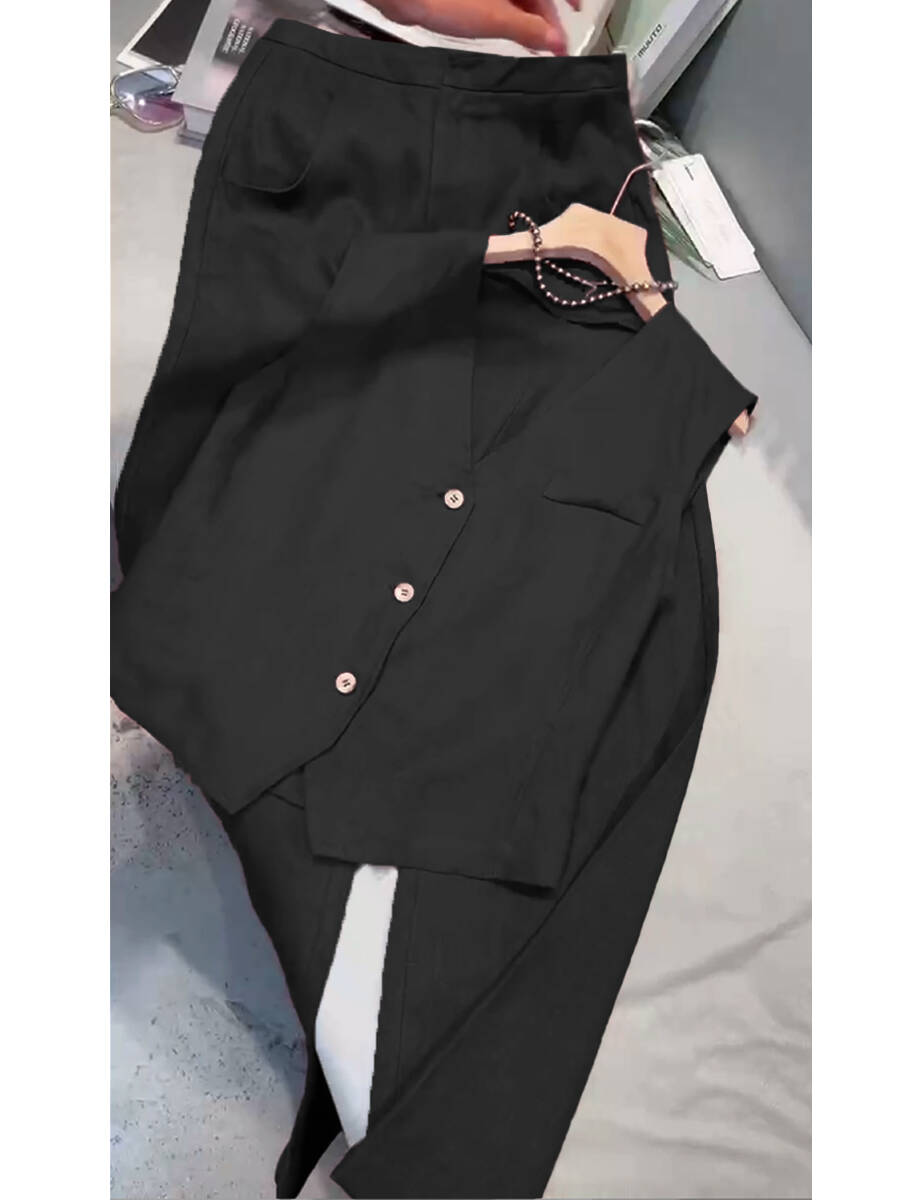🔥Summer Arrivals🌟Women's Cotton And Linen Casual Vest and Pants Set