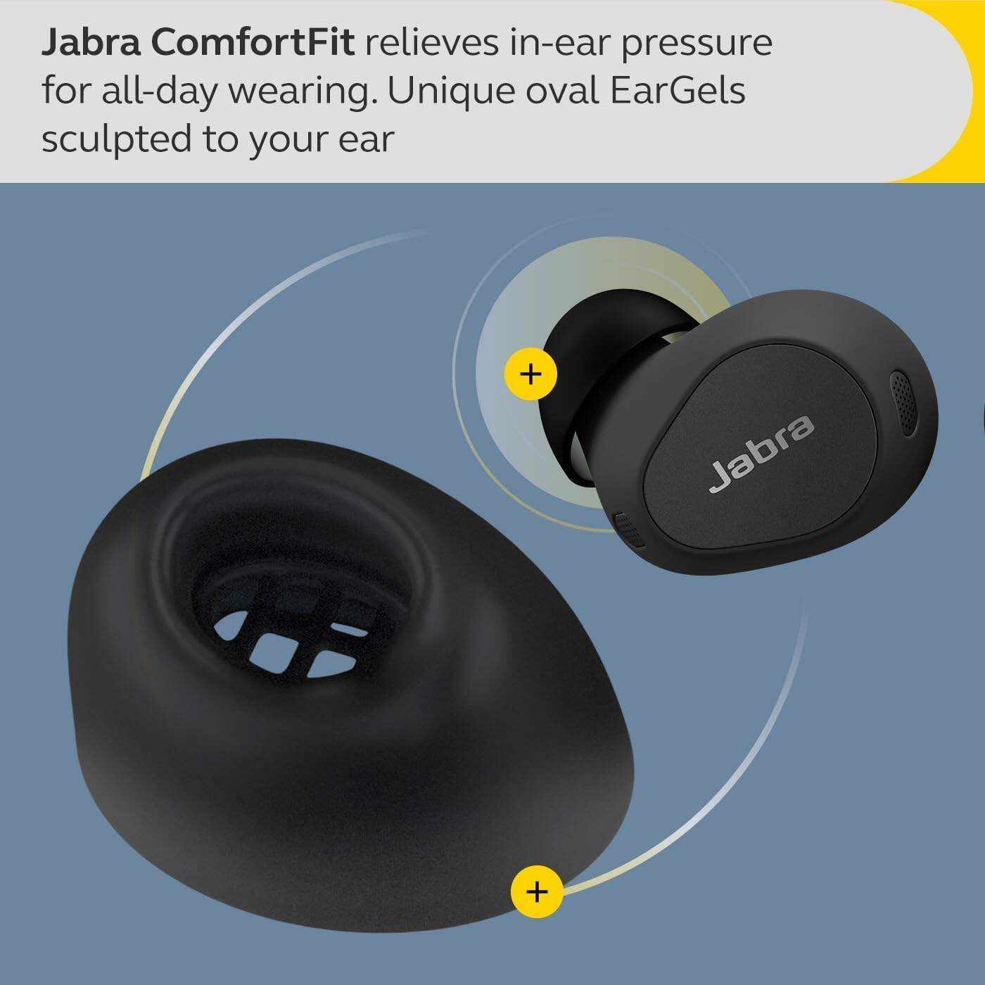 Jabra Elite 10 True Wireless Earbuds – Advanced Active Noise Cancelling Earbuds with Next-Level Dolby Atmos Surround Sound –All-Day Comfort, Multipoint Bluetooth, Wireless Charging – Cream
