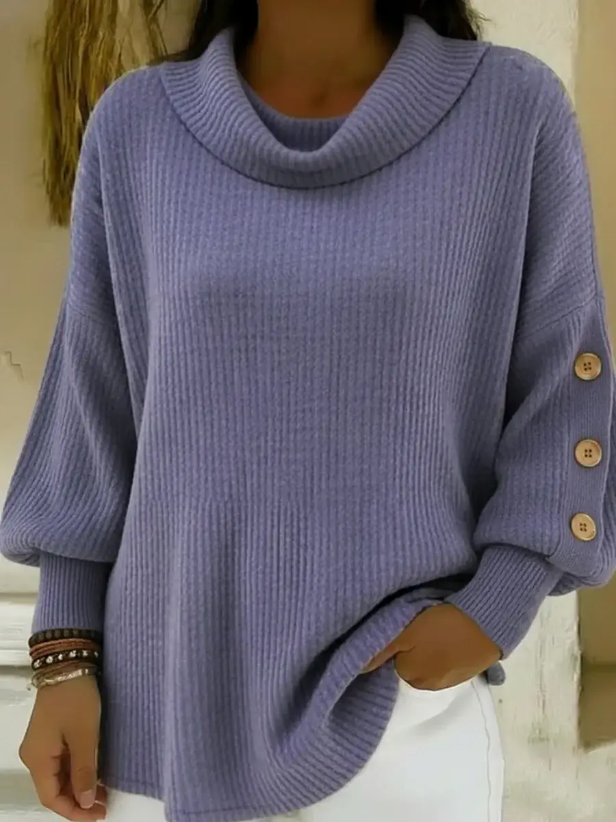 🔥Summer Arrivals🌟Women's Vintage Buttoned-sleeve Sweater