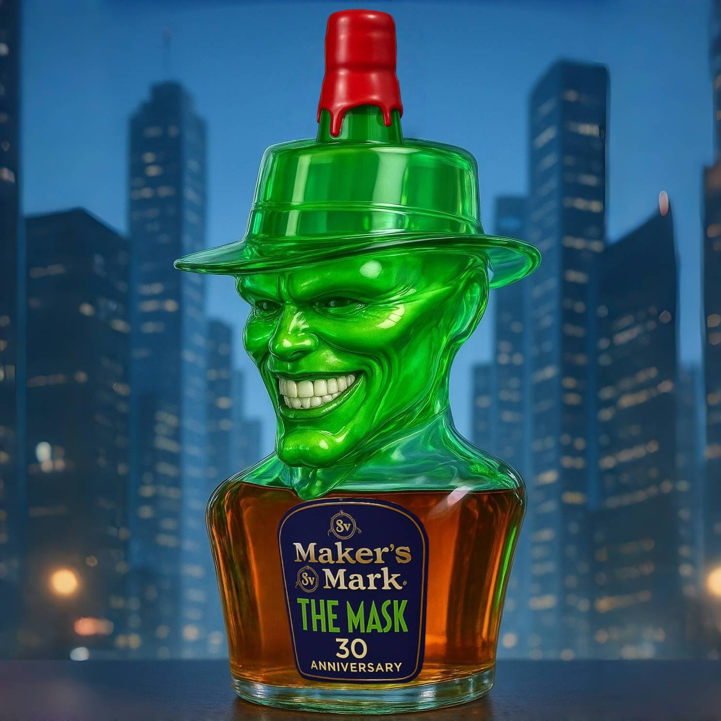 Mask 30th Anniversary Whiskey Bottle