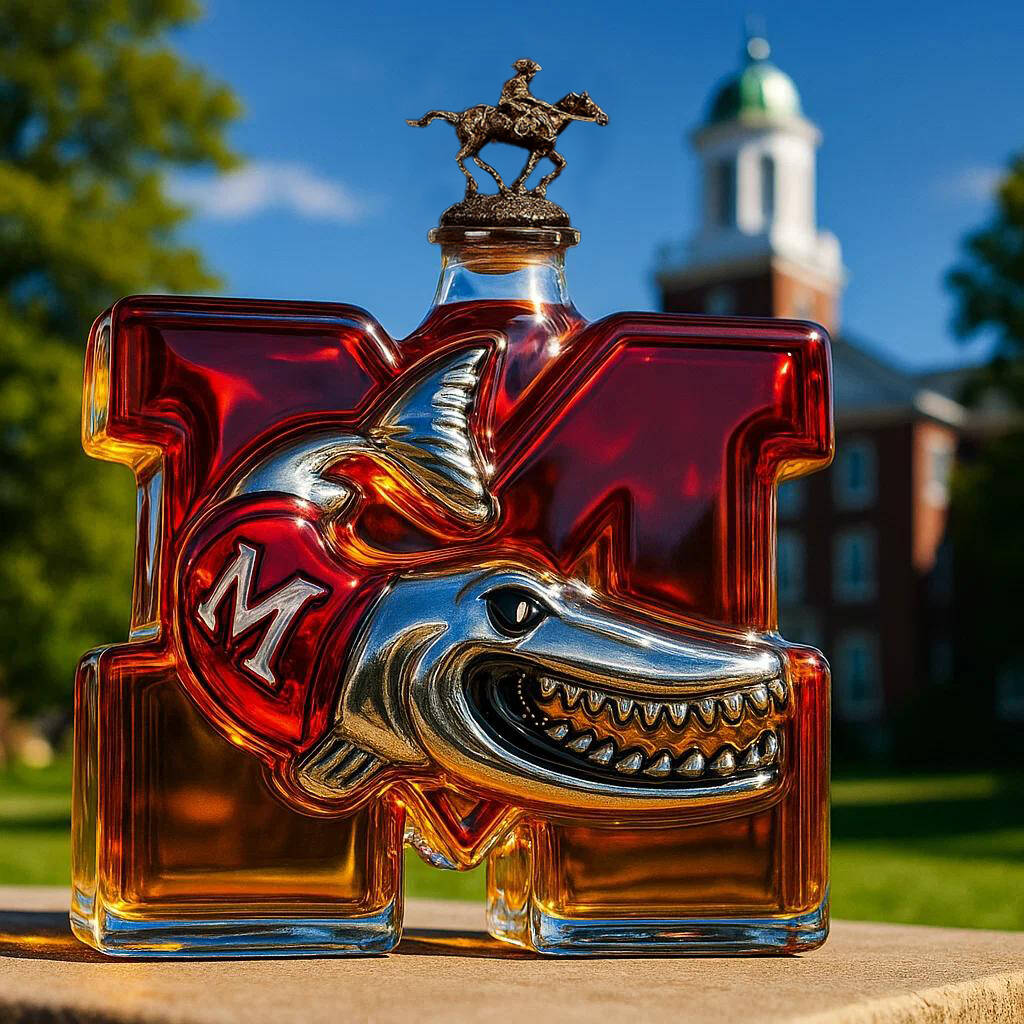 Muskingum University Whiskey Bottle