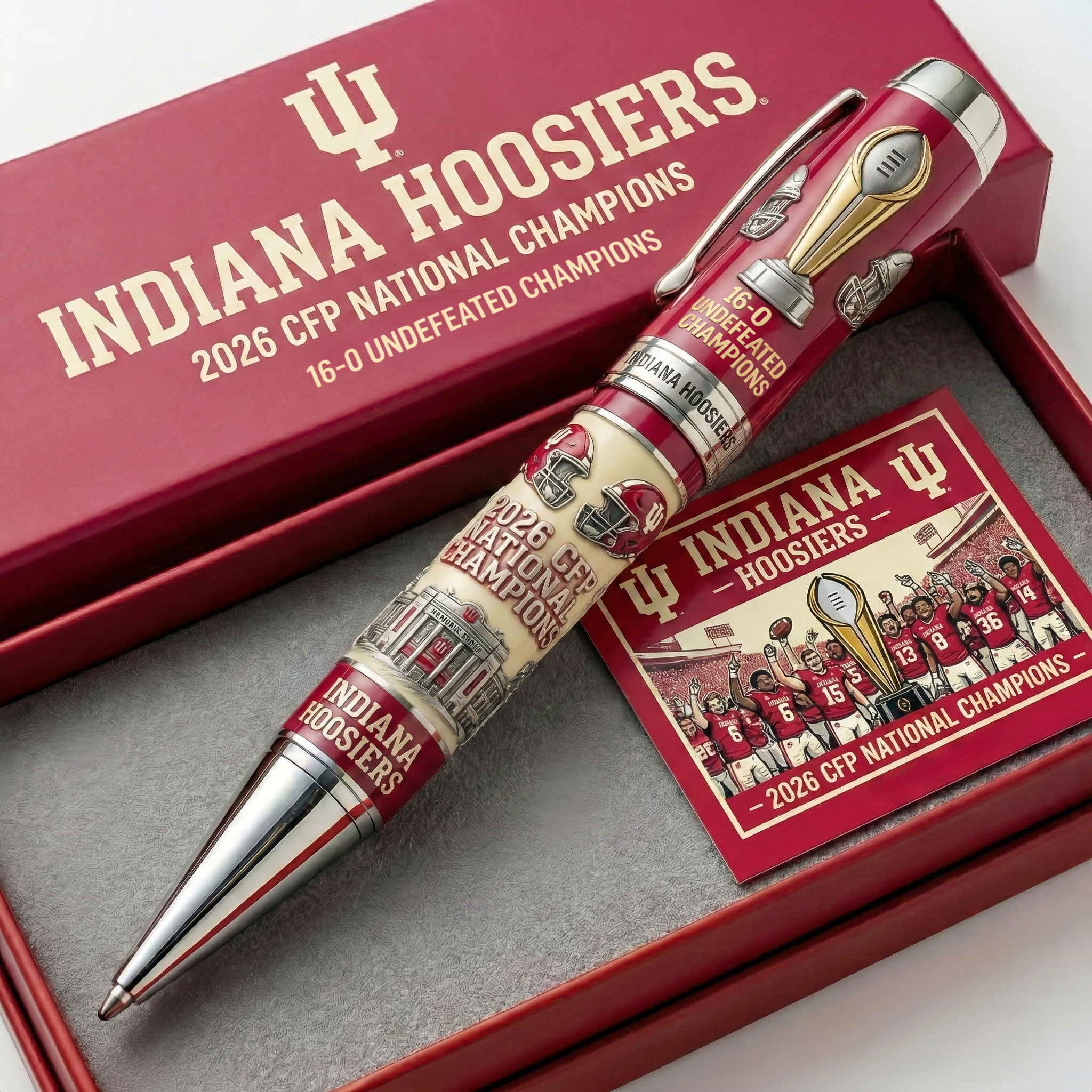 Indiana Hoosiers 2026 CFP National Champions Commemorative Pen