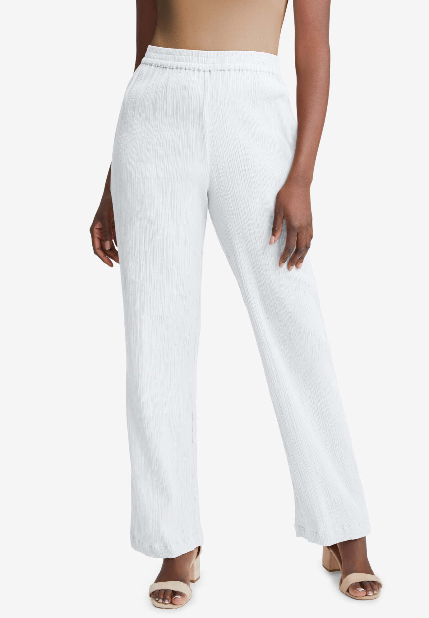 Wide Leg Gauze Pant