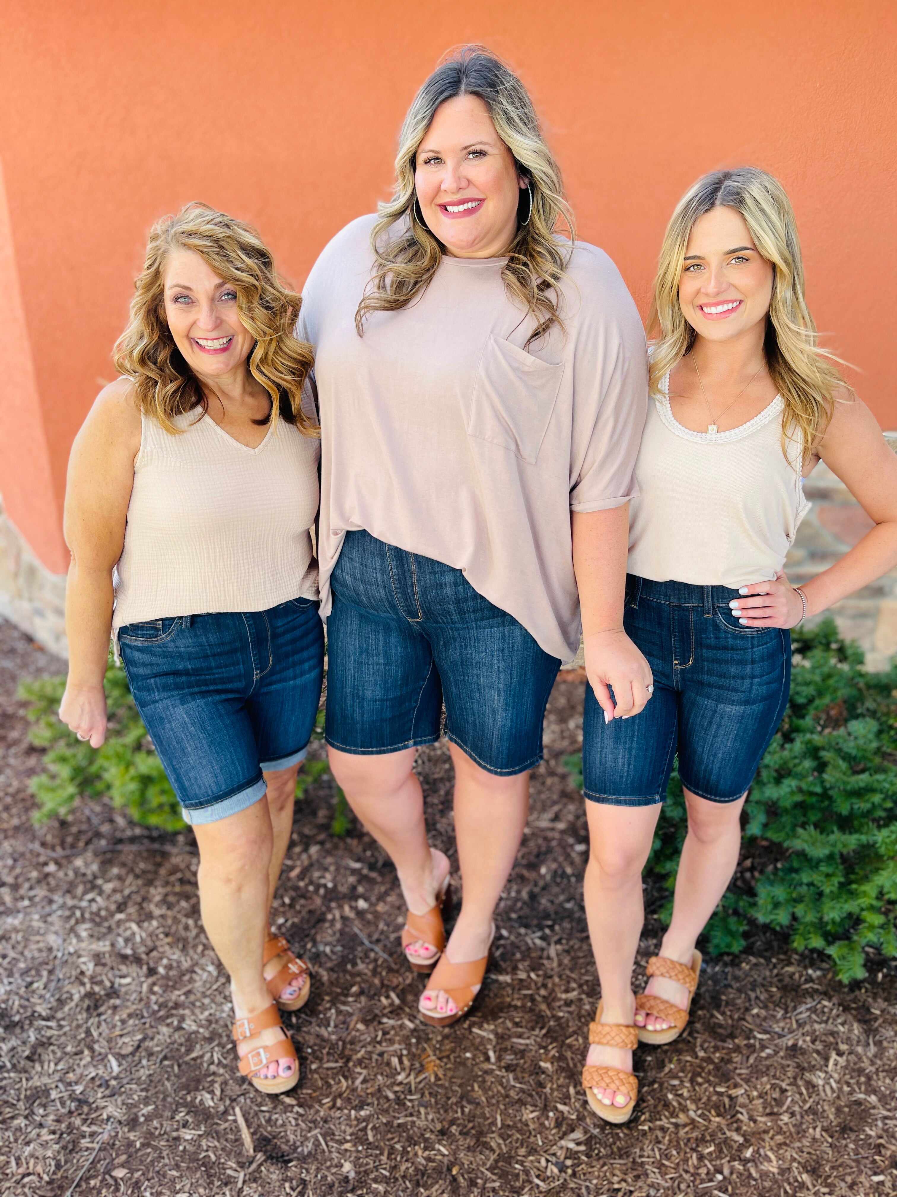 REG/CURVY High Gear Pull On Biker Shorts