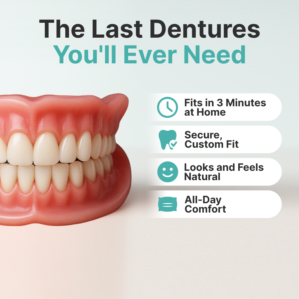 🌎Ends Today: 70% OFF! ROSAL™ Custom-Fit Full Functional DenturesMake you more confident