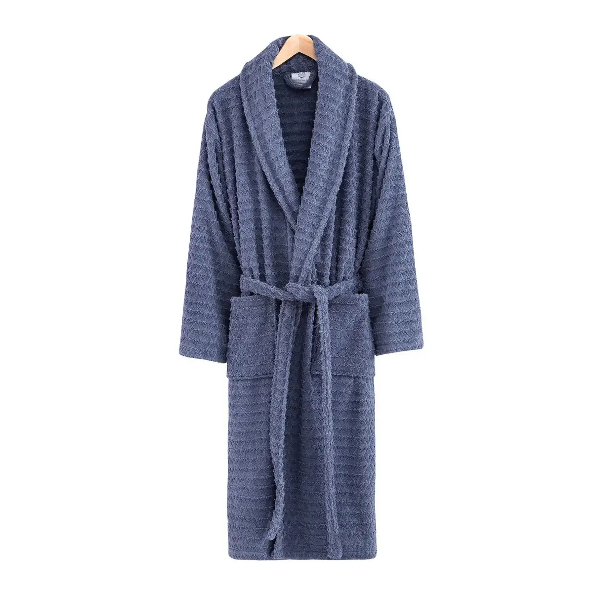 Ozan Premium Home Azure Bathrobes Collection 100% Turkish Cotton Unisex Terry Cloth Bathrobe