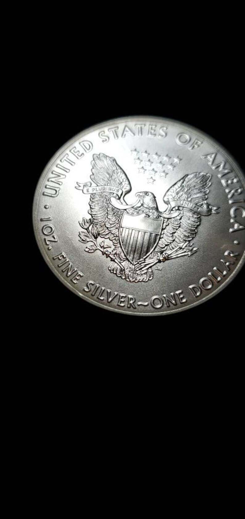 2016  American Silver Eagle BU  -  1 Oz .999 Silver- includes airtight plastic capsule    Lot#  360